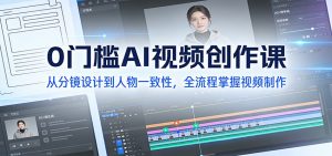 0门槛AI视频创作课：从分镜设计到人物一致性，全流程掌握视频制作-网创项目总站