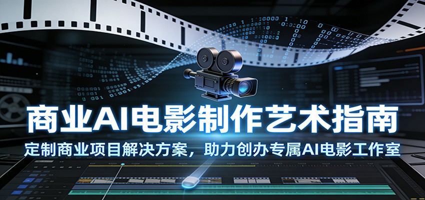 商业AI电影制作艺术指南：定制商业项目解决方案，助力创办专属AI电影工作室-网创项目总站