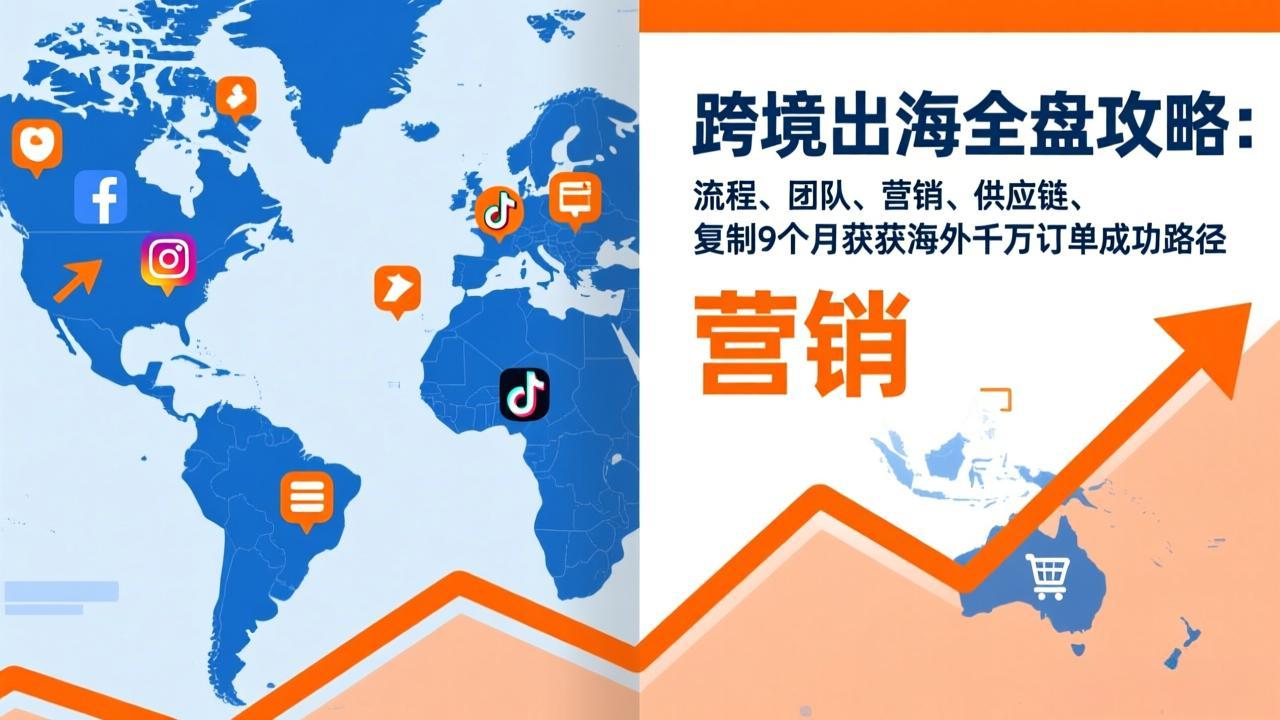 跨境出海全盘攻略：流程，团队，营销，供应链，复制9个月斩获海外千万订单成功路径-网创项目总站