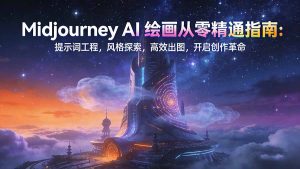 Midjourney AI绘画从零精通指南：提示词工程，风格探索，高效出图，开启创作革命-网创项目总站