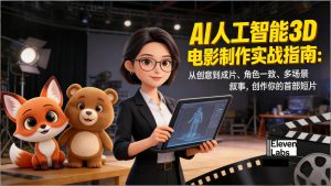 AI人工智能3D电影制作实战指南：从创意到成片、角色一致、多场景叙事，创作你的首部短片-网创项目总站