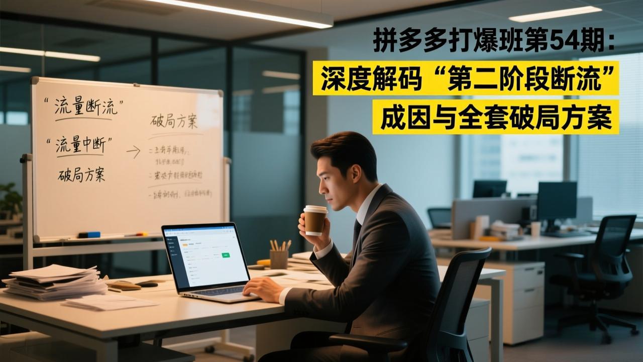 拼多多打爆班第54期：深度解码“第二阶段断流”成因与全套破局方案-网创项目总站