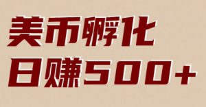 美币孵化项目：电脑全自动挂机赚美金，小白轻松上手-网创项目总站