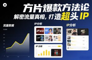 方片爆款方法论，解密流量真相，打造超头IP-网创项目总站