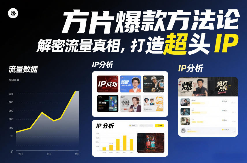 方片爆款方法论，解密流量真相，打造超头IP-网创项目总站