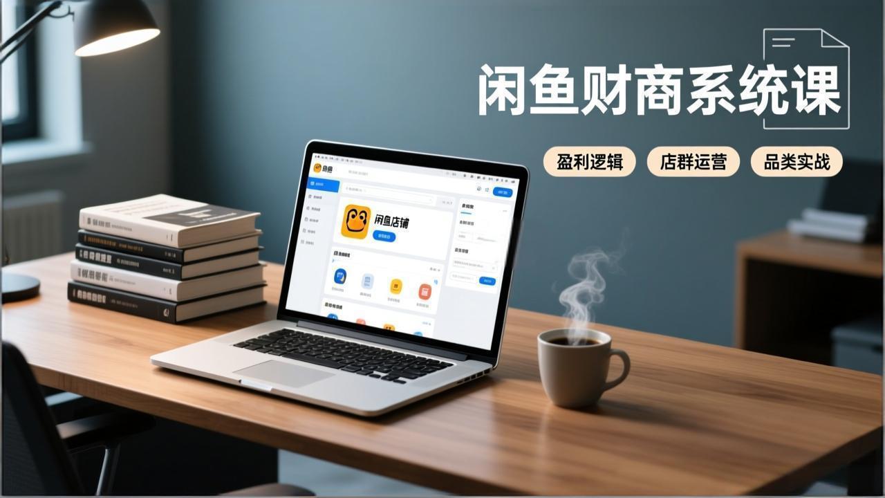 闲鱼财商系统课：从盈利逻辑、店群运营到品类实战，实现稳定月入过万-网创项目总站