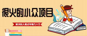 一直都很火的小众项目，抓住应届生求职痛点，这个小众项目年入几十万的底层逻辑-网创项目总站