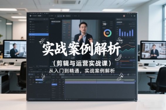 剪辑与运营实战课，从入门到精通，实战案例解析(更新2026)-网创项目总站