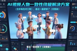 AI视频人物一致性终极解决方案(含多角色对口型)，看这一篇就够了(完整版)-网创项目总站