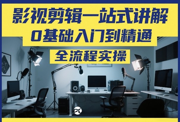 影视剪辑一站式讲解，0基础入门到精通，全流程实操-网创项目总站