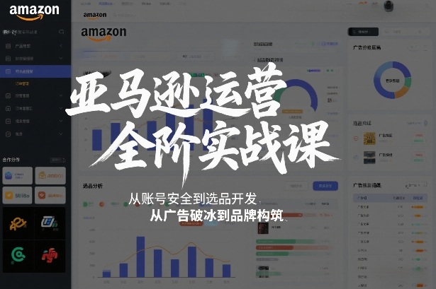 亚马逊运营全阶实战课，从账号安全到选品开发，从广告破冰到品牌构筑(更新2026年2月)-网创项目总站