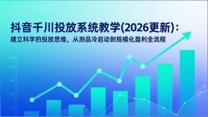 抖音千川投放系统教学(2026更新-网创项目总站