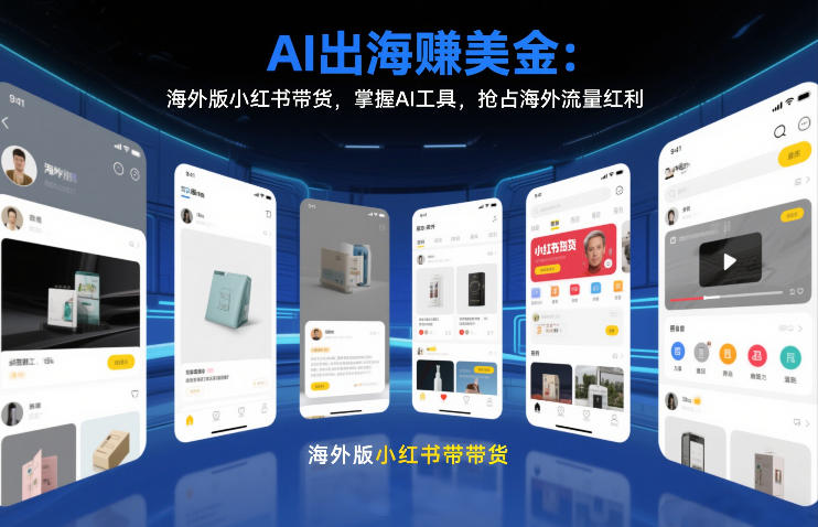 AI出海賺美金：海外版小红书带货，掌握AI工具，抢占海外流量红利(更新2026)-网创项目总站