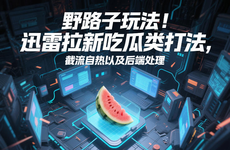 野路子玩法！迅雷拉新吃瓜类打法，截流自热以及后端处理-网创项目总站