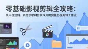 零基础影视剪辑全攻略：从平台规则、素材获取到剪辑成片的完整影视剪辑工作流-网创项目总站