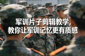 军训片子剪辑教学，教你让军训记忆更有质感-网创项目总站