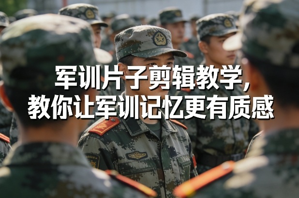 军训片子剪辑教学，教你让军训记忆更有质感-网创项目总站