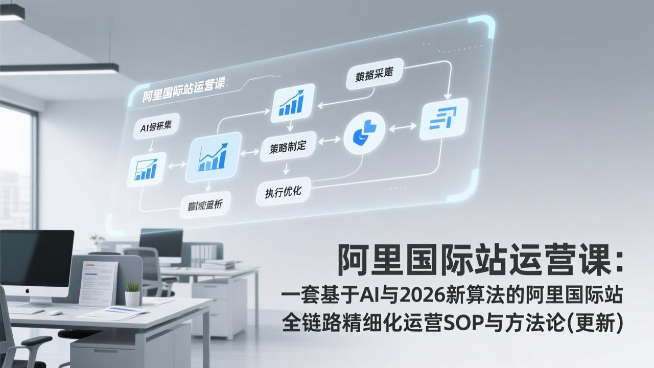 阿里国际站运营课：一套基于AI与2026新算法的阿里国际站全链路精细化运营SOP与方法论(更新-网创项目总站