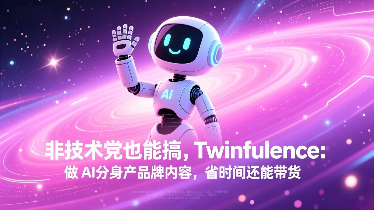 非技术党也能搞!Twinfluence:做 AI 分身产品牌内容,省时间还能带货-网创项目总站