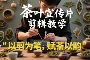 茶叶宣传片剪辑教学，以剪为笔，赋茶以韵，新手也能拍出高级感-网创项目总站