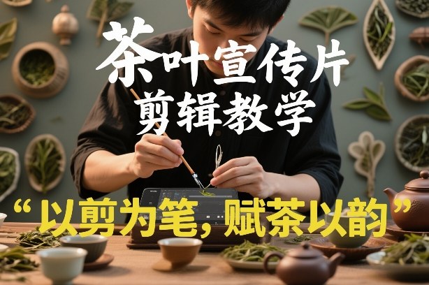 茶叶宣传片剪辑教学，以剪为笔，赋茶以韵，新手也能拍出高级感-网创项目总站