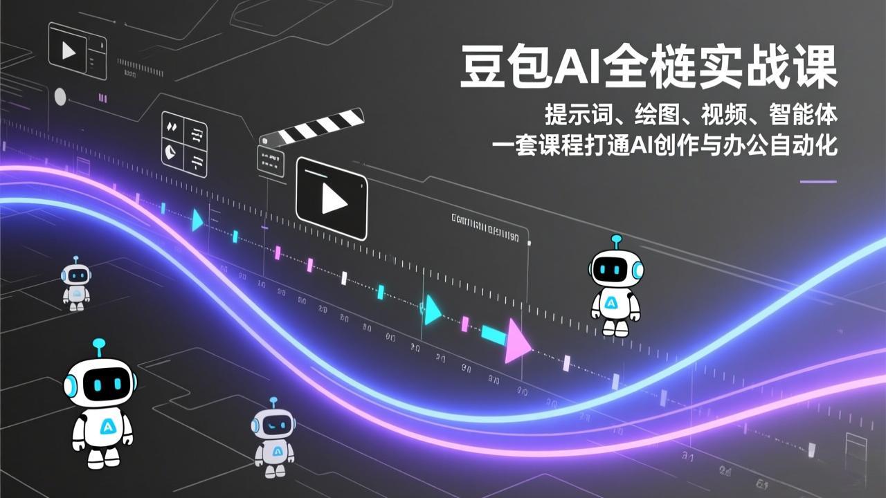豆包AI全栈实战课：提示词、绘图、视频、智能体，一套课程打通AI创作与办公自动化-网创项目总站