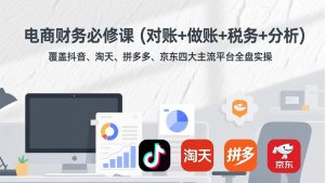 电商财务必修课(对账+做账+税务+分析-网创项目总站