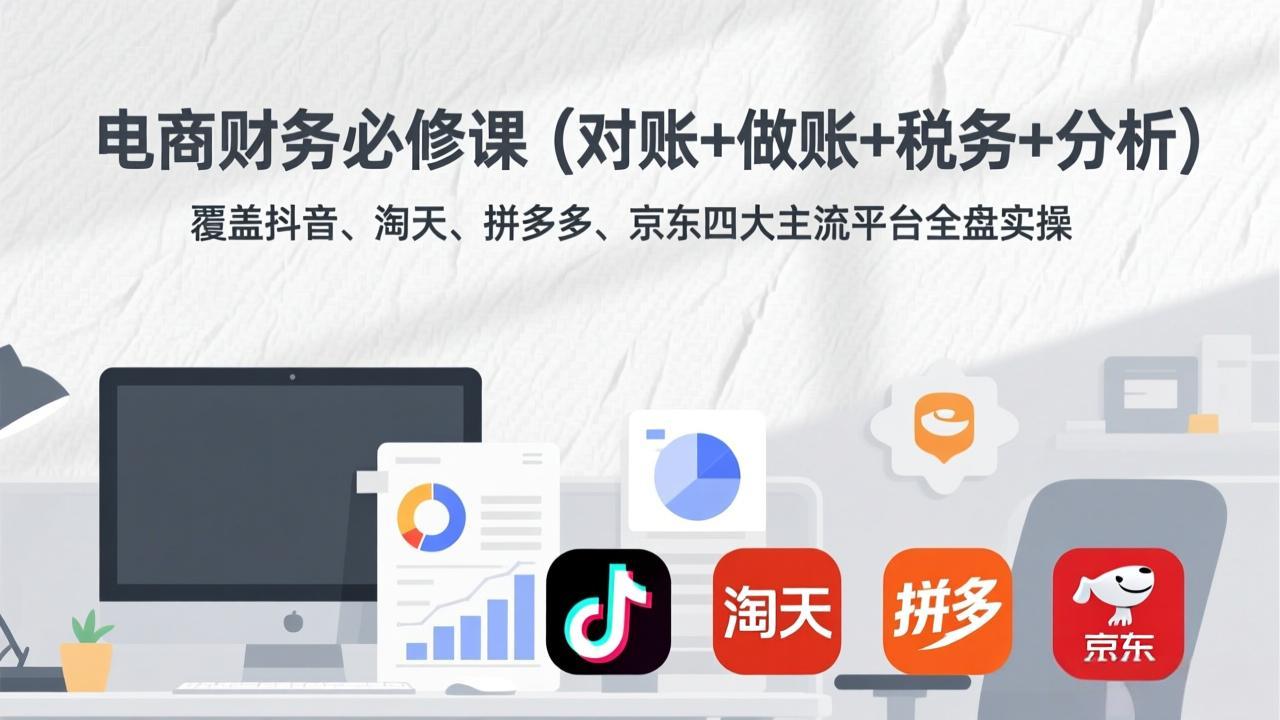 电商财务必修课(对账+做账+税务+分析-网创项目总站