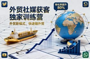 外贸社媒获客独家训练营，外贸新模式，快速做外贸(更新26年2月)-网创项目总站