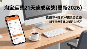 淘宝运营21天速成实战(更新2026-网创项目总站