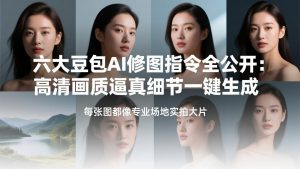 六大豆包AI修图指令全公开：高清画质逼真细节一键生成，每张图都像专业场地实拍大片-网创项目总站