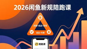 2026闲鱼高阶陪跑课全新上线，带你吃透新规玩转选品流量，从零搭建稳定变现盈利体系-网创项目总站