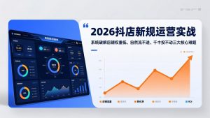 2026抖店新规运营实战：系统破解店铺权重低、自然流不进、千川投不动三大核心难题-网创项目总站