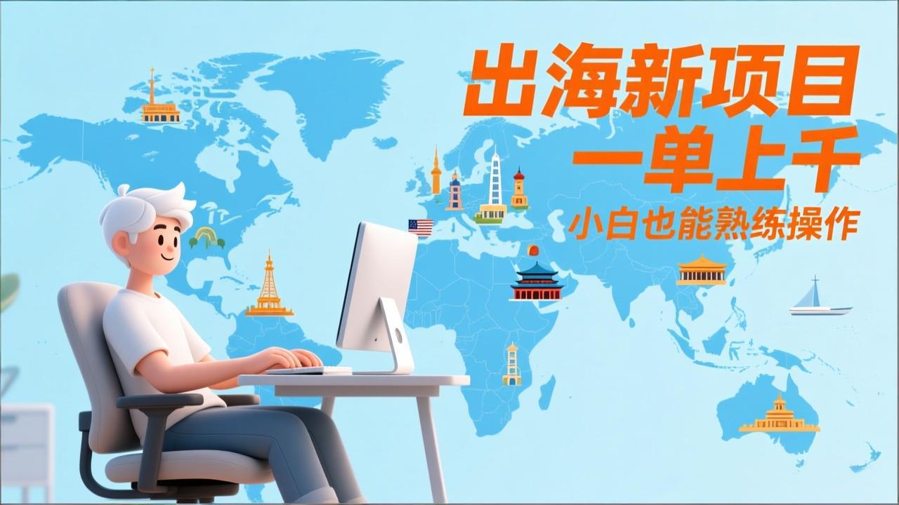 出海新项目，一单上千，小白也能熟练操作-网创项目总站
