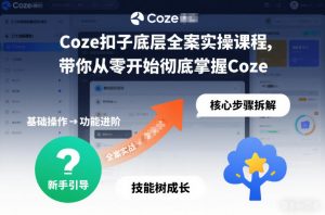 Coze扣子底层全案实操课程,带你从零开始彻底掌握Coze(更新3月)-网创项目总站