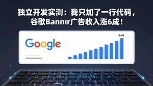 付费文章：独立开发实测：我只加了一行代码，谷歌Banner广告收入涨6成！-网创项目总站