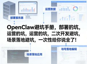 OpenClaw小龙虾避坑手册，部署的坑，运营的坑，二次开发避坑，场景落地避坑，一次性给你说全了！-网创项目总站