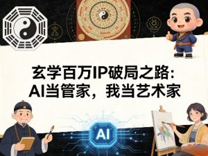 玄学百万IP破局之路：AI当管家，我当艺术家-网创项目总站