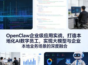 OpenClaw企业级应用实战，打造本地化AI数字员工，实现大模型与企业本地业务场景的深度融合-网创项目总站