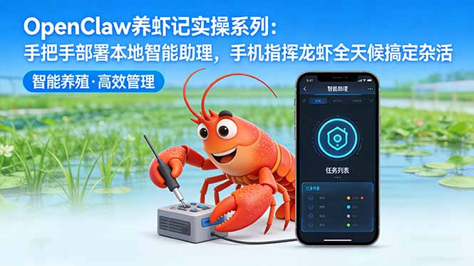 OpenClaw养虾记实操系列：手把手部署本地智能助理，手机指挥龙虾全天候搞定杂活-网创项目总站