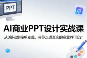 AI商业PPT设计实战课，从0基础到接单变现，带你走进真实的商业PPT设计-网创项目总站
