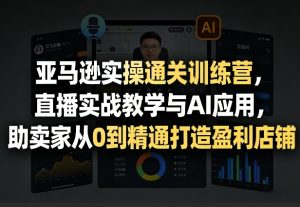 亚马逊实操通关训练营，直播实战教学与AI应用，助卖家从0到精通打造盈利店铺(更新4月2日)-网创项目总站