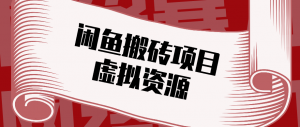 普通人可以做闲鱼虚拟资源搬砖项目，低成本副业轻松月收益万元！-网创项目总站