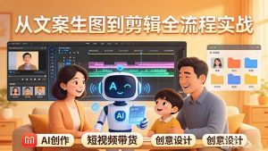原创 AI 剧情短视频带货：AI+家庭剧情+带货广告，从文案生图到剪辑全流程实战-网创项目总站