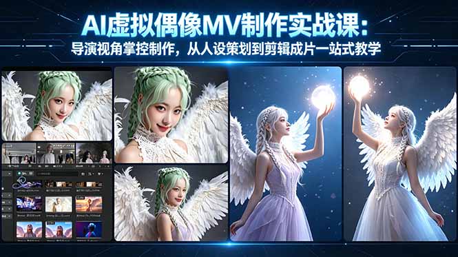 AI虚拟偶像MV制作实战教学：导演视角掌控制作，从人设策划到剪辑成片一站式教学-网创项目总站
