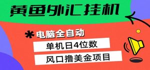 黄鱼外汇挂机：全自动赚美金、自动交易、风口项目-网创项目总站