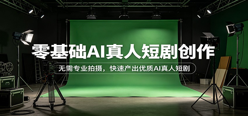 零基础AI真人短剧创作：无需专业拍摄，快速产出优质AI真人短剧-网创项目总站
