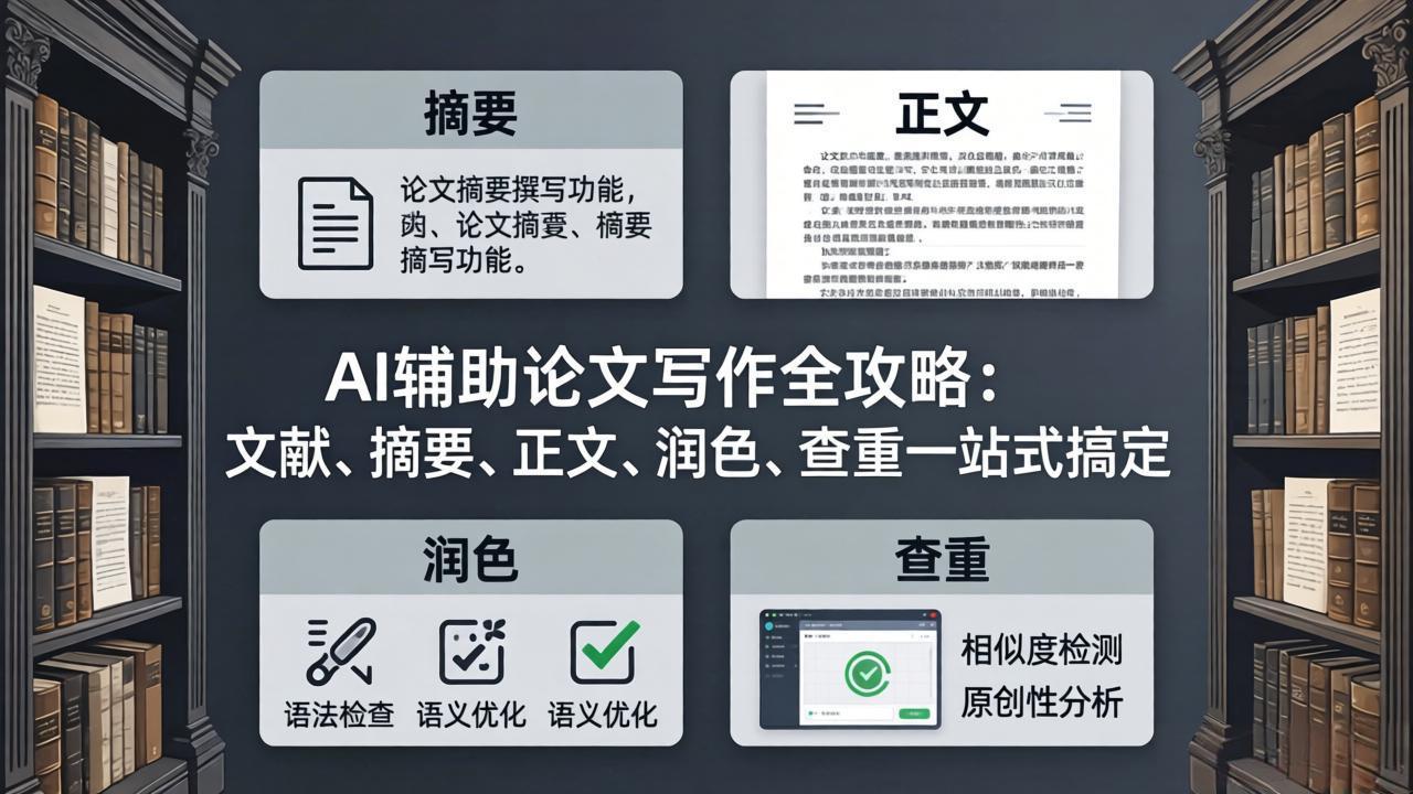 AI辅助论文写作全攻略：文献、摘要、正文、润色、查重一站式搞定-网创项目总站