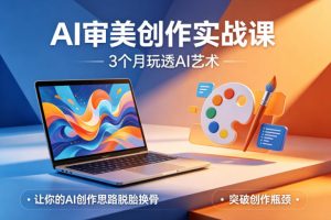 AI审美创作实战课，3个月玩透AI艺术，让你的AI创作思路脱胎换骨，突破创作瓶颈-网创项目总站