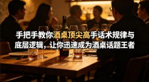 付费文章：手把手教你酒桌顶尖高手话术规律与底层逻辑，让你迅速成为酒桌话题王者(二十年全网独家经验分享)-网创项目总站